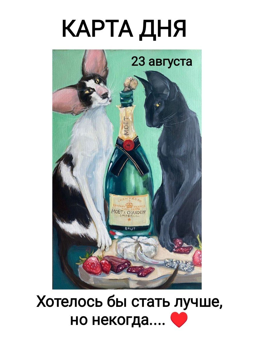 КАРТА ДНЯ 23 августа Хотелось бы стать лучше, но некогда....
