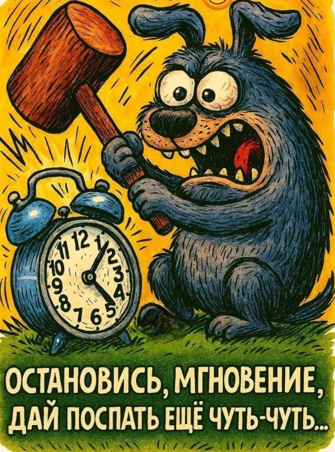 ОСТАНОВИСЬ, МГНОВЕНИЕ, ДАЙ ПОСПАТЬ ЕЩЁ ЧУТЬ-ЧУТЬ...