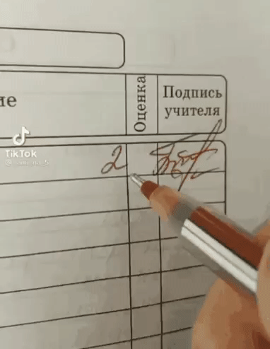 Оценка 2 Подпись учителя