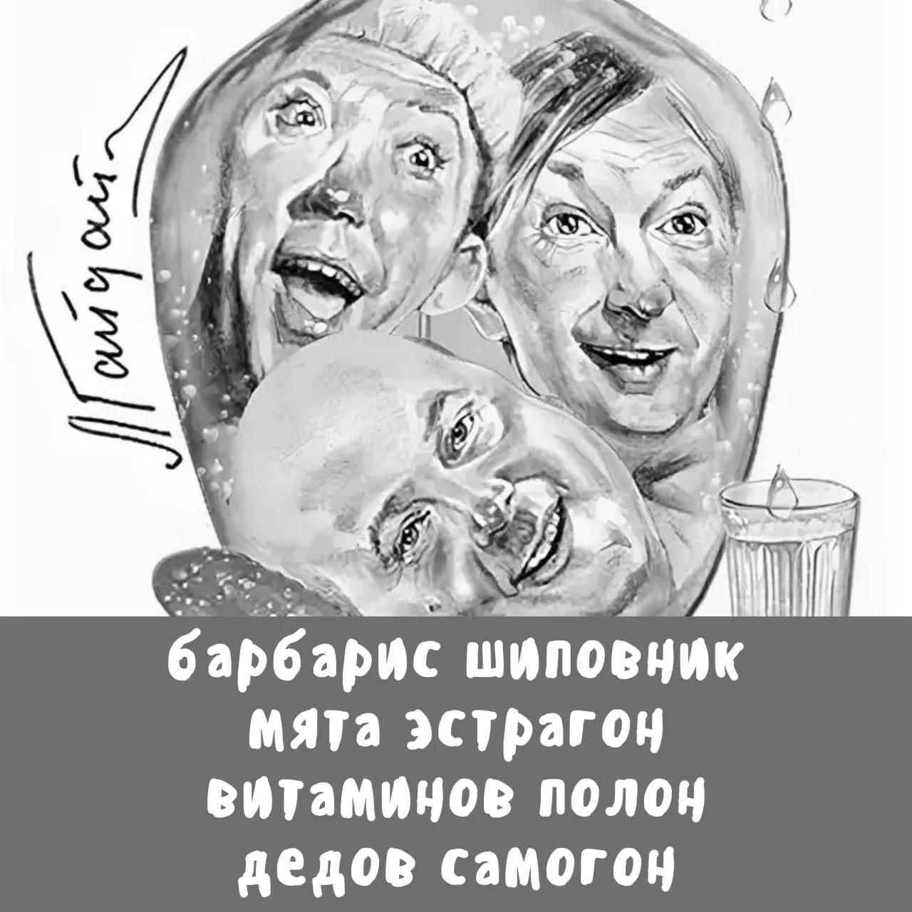 Гайдай барбарис шиповник мята эстрагон витаминов полон дедов самогон