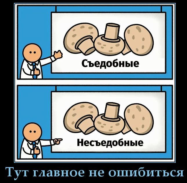 Съедобные Несъедобные Тут главное не ошибиться