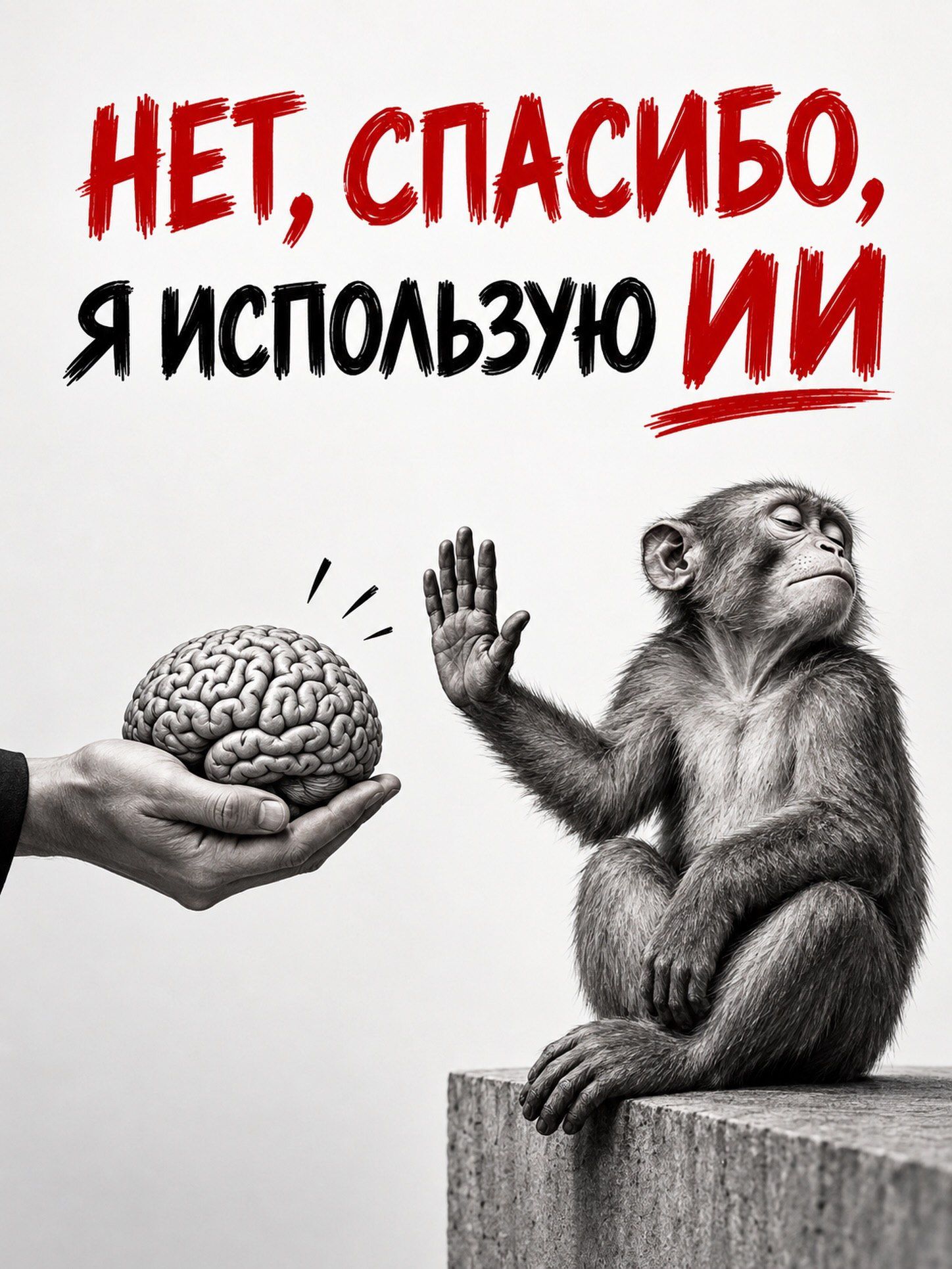 НЕТ, СПАСИБО, Я ИСПОЛЬЗУЮ ИИ