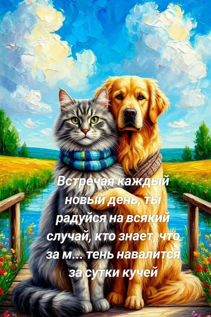 Встречая каждый новый день, ты радуйся на всякий случай, кто знает, что за м... тень навалится за сутки кучей