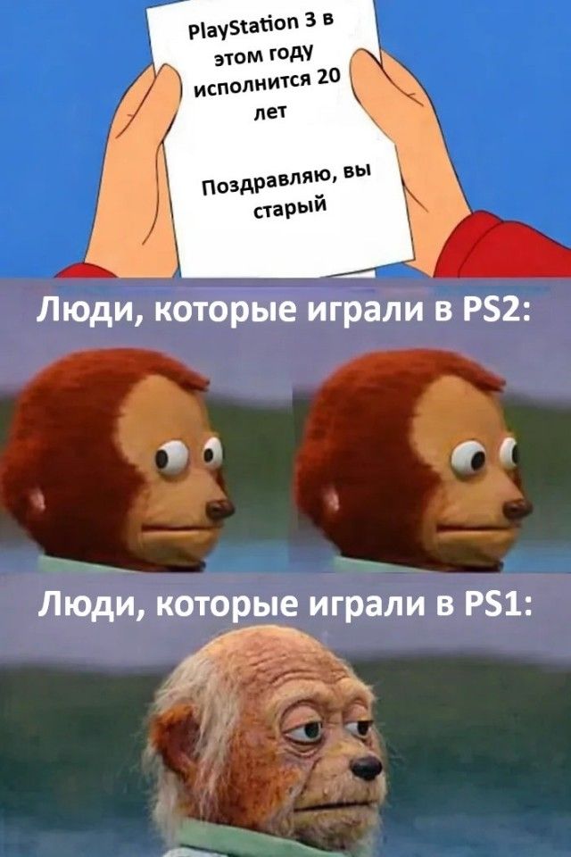 PlayStation 3 в этом году исполнится 20 лет Поздравляю, вы старый Люди, которые играли в PS2: Люди, которые играли в PS1: