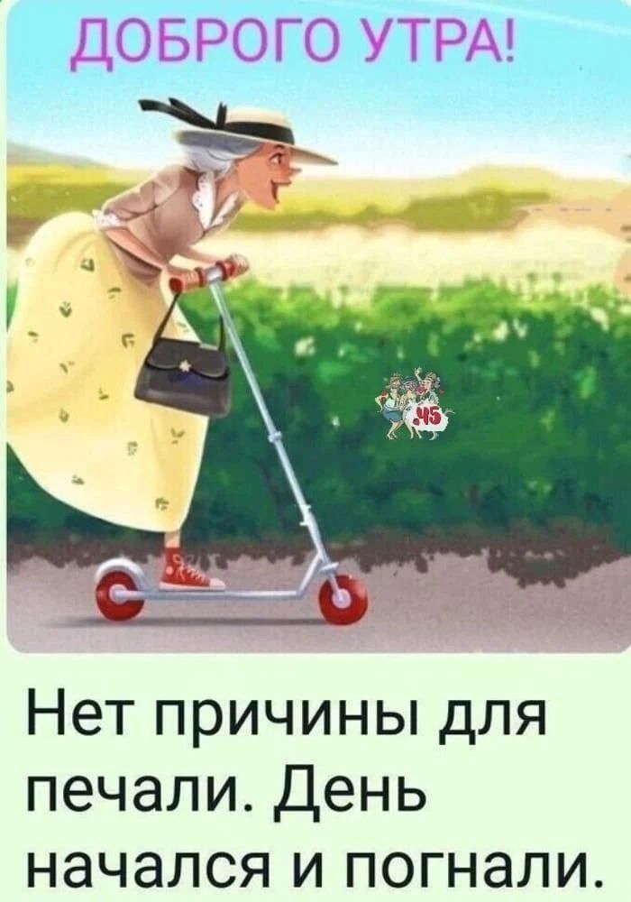 ДОБРОГО УТРА! Нет причины для печали. День начался и погнали.