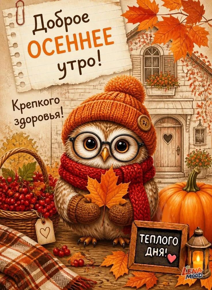 Доброе осеннее утро! Крепкого здоровья! Теплого дня!
