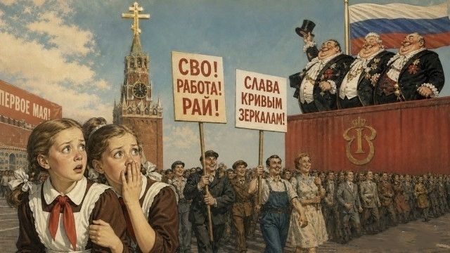 ПЕРВОЕ МАЯ! СВО! РАБОТА! РАЙ! СЛАВА КРИВЫМ ЗЕРКАЛАМ!