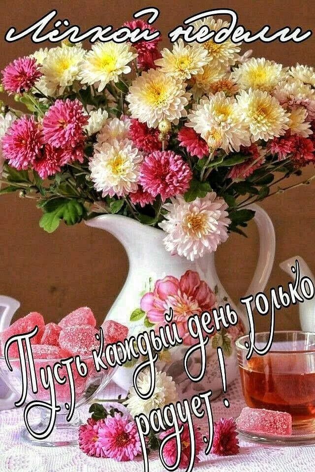 Лёгкой недели! Пусть каждый день только радует!