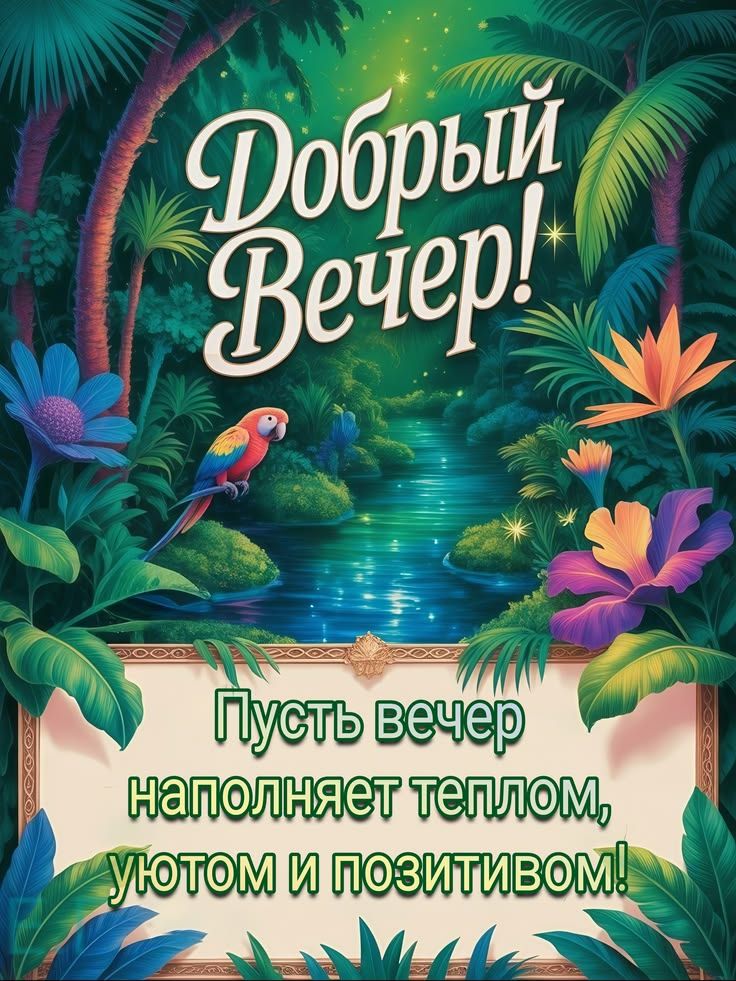 Добрый Вечер! Пусть вечер наполняет теплом, уютом и позитивом!