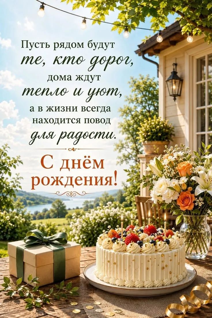 Пусть рядом будут те, кто дорог, дома ждут тепло и уют, а в жизни всегда находится повод для радости. С днём рождения!
