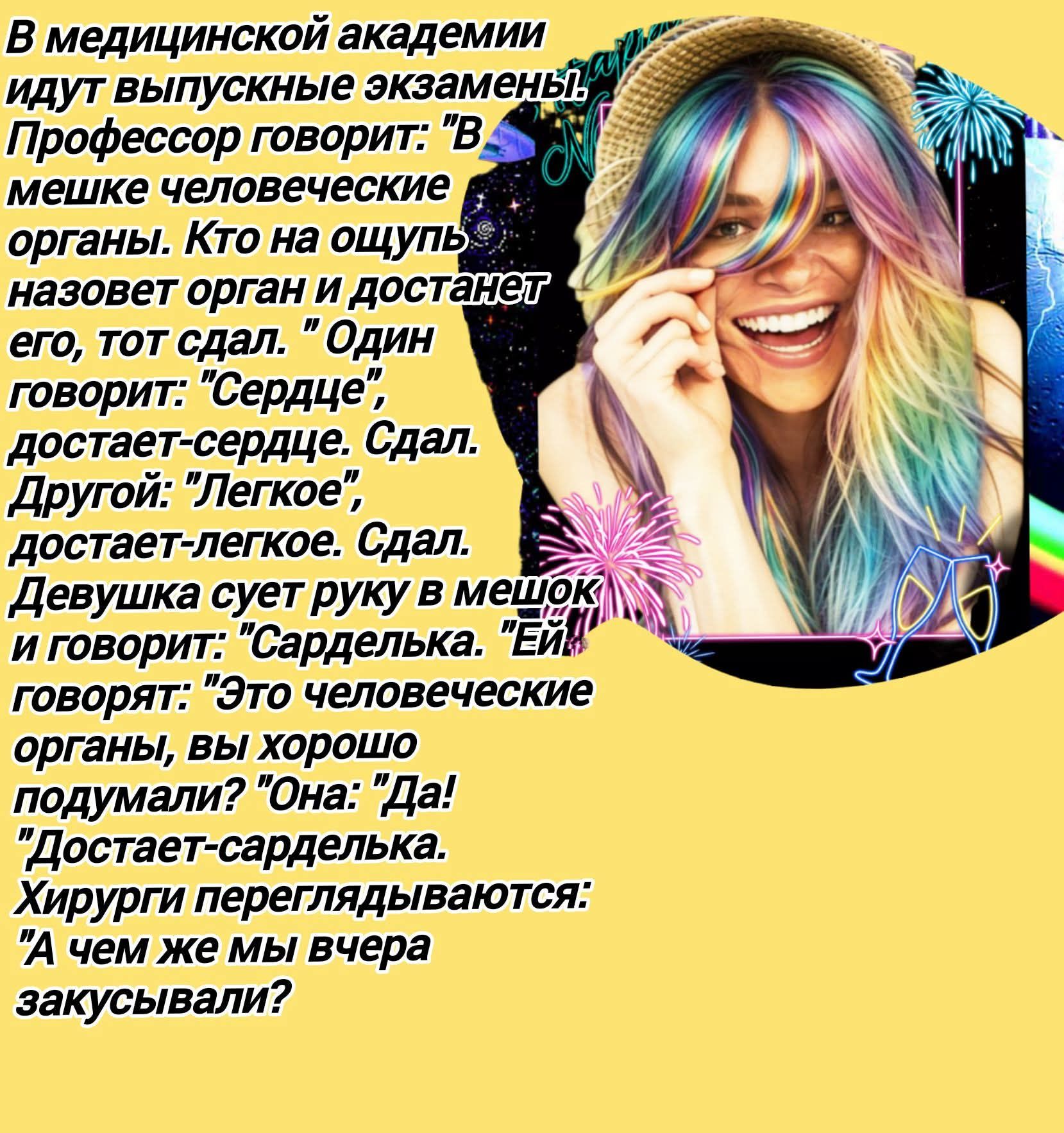 В медицинской академии идут выпускные экзамены. Профессор говорит: 