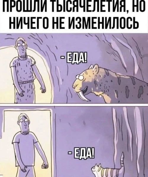 ПРОШЛИ ТЫСЯЧЕЛЕТИЯ, НО НИЧЕГО НЕ ИЗМЕНИЛОСЬ - ЕДА! - ЕДА!
