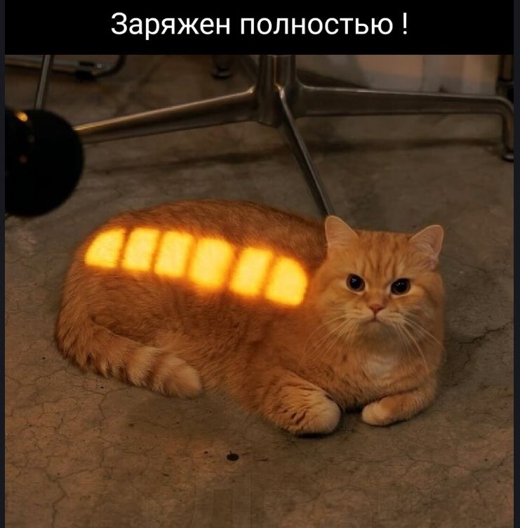 Заряжен полностью !