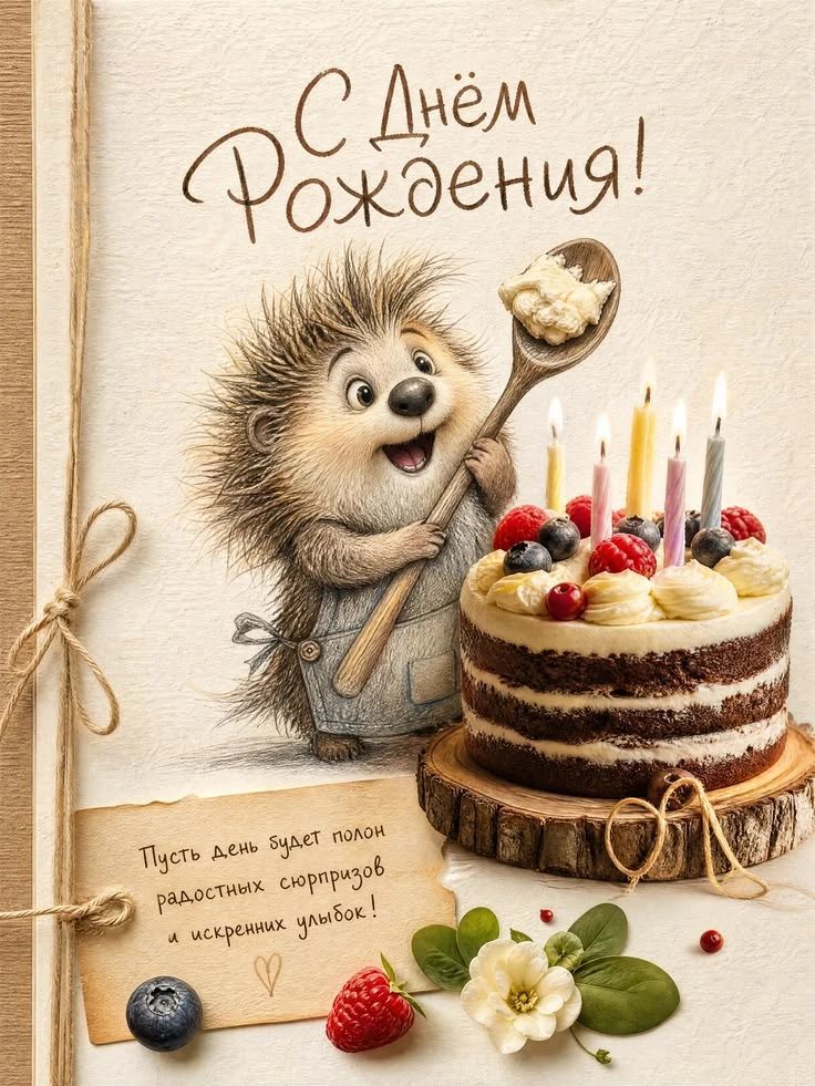С Днём Рождения! Пусть день будет полон радостных сюрпризов и искренних улыбок!