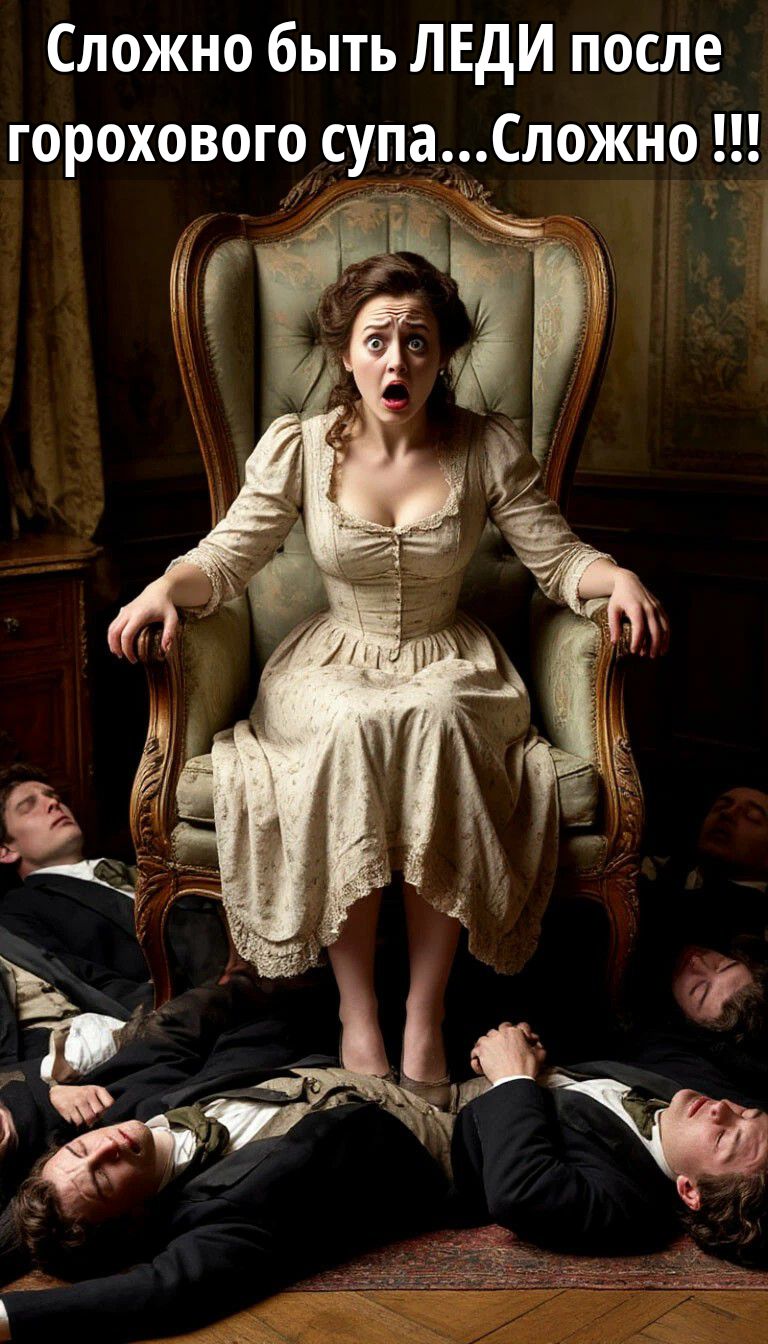 Сложно быть ЛЕДИ после горохового супа...Сложно !!!