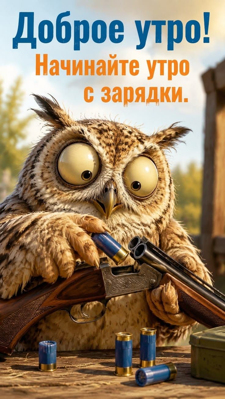 Доброе утро! Начинайте утро с зарядки.