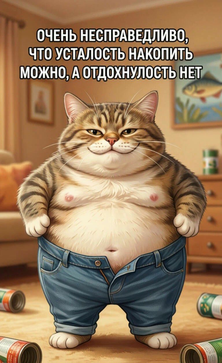 ОЧЕНЬ НЕСПРАВЕДЛИВО, ЧТО УСТАЛОСТЬ НАКОПИТЬ МОЖНО, А ОТДОХНУЛОСТЬ НЕТ