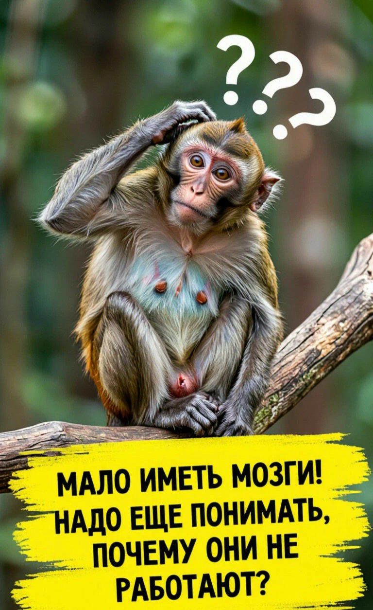 МАЛО ИМЕТЬ МОЗГИ! НАДО ЕЩЕ ПОНИМАТЬ, ПОЧЕМУ ОНИ НЕ РАБОТАЮТ?
