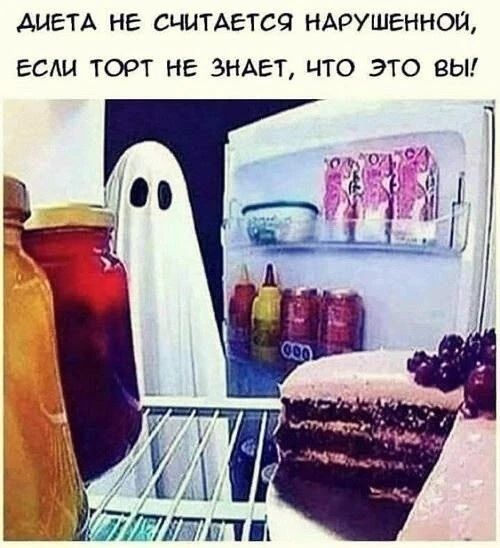 ДИЕТА НЕ СЧИТАЕТСЯ НАРУШЕННОЙ, ЕСЛИ ТОРТ НЕ ЗНАЕТ, ЧТО ЭТО ВЫ!