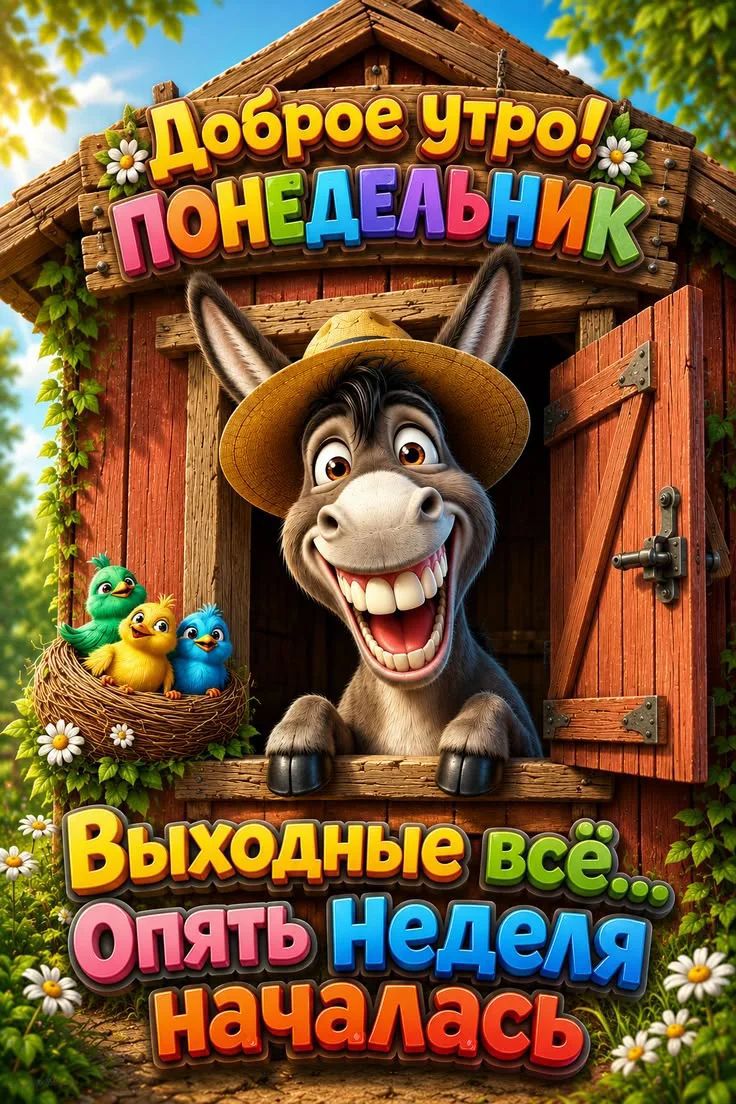 Доброе утро! Понедельник Выходные всё... Опять Неделя Началась
