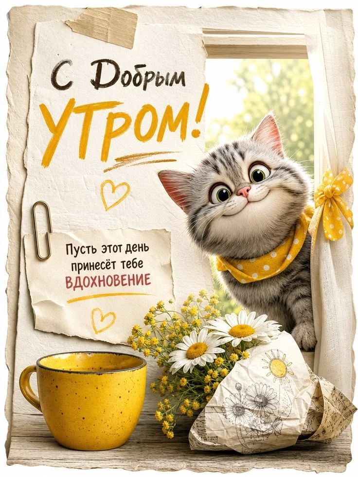 С добрым утром! Пусть этот день принесёт тебе вдохновение