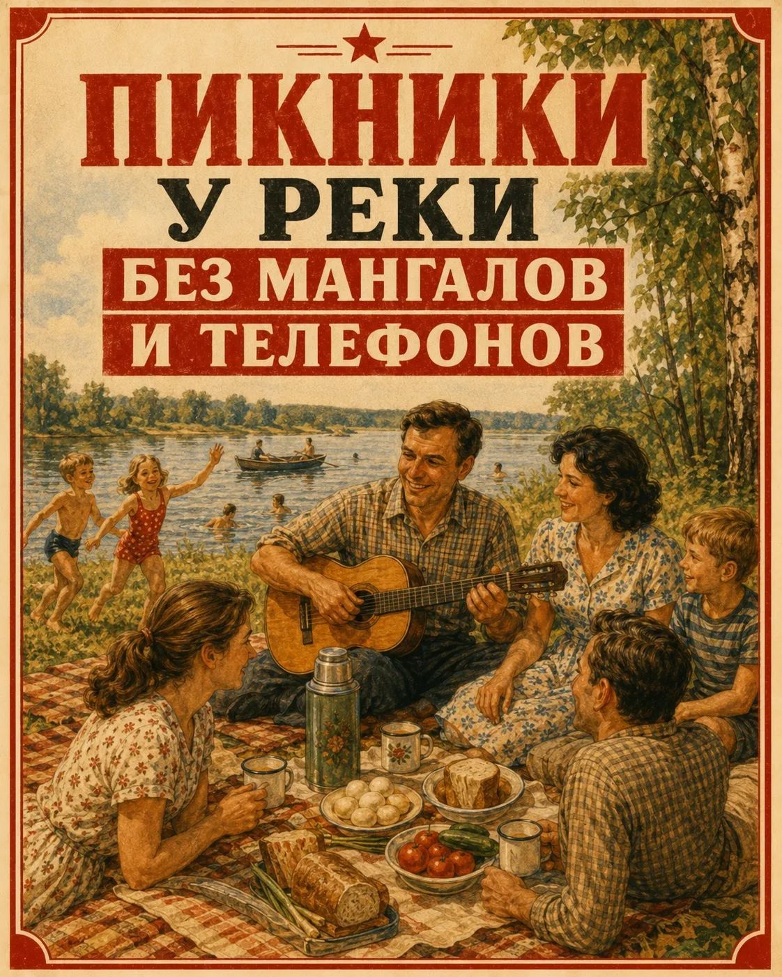 ПИКНИКИ У РЕКИ БЕЗ МАНГАЛОВ И ТЕЛЕФОНОВ