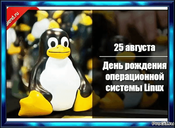 25 августа День рождения операционной системы Linux