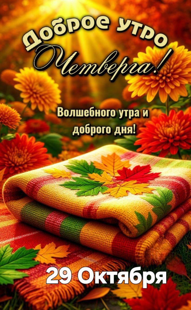 Доброе утро четверга! Волшебного утра и доброго дня! 29 Октября