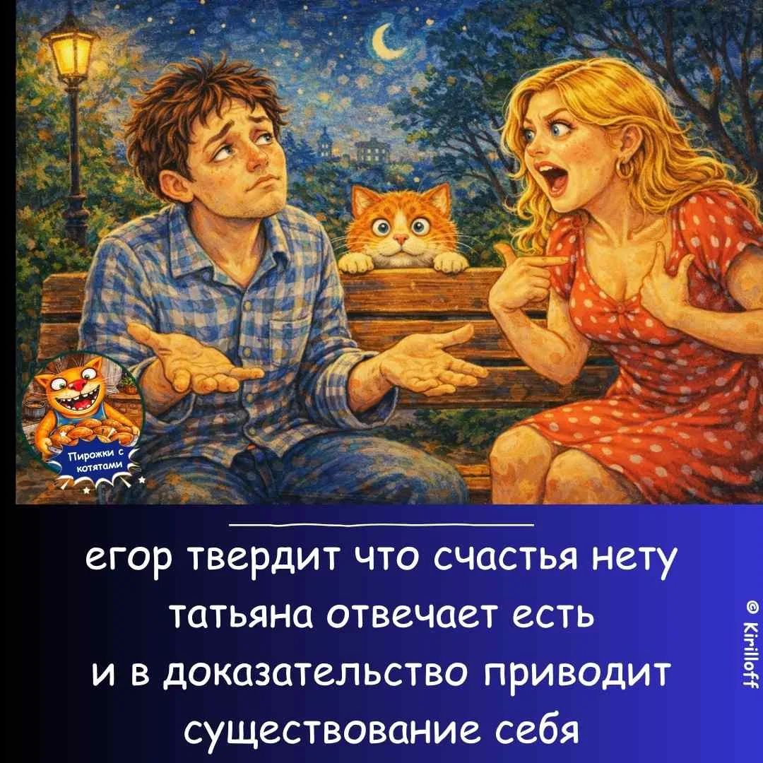 егор твердит что счастья нету татьяна отвечает есть и в доказательство приводит существование себя