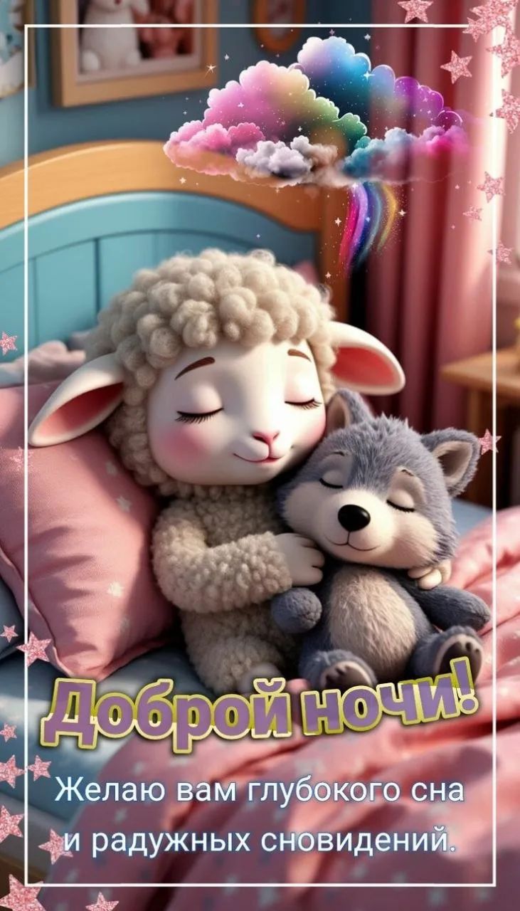 Доброй ночи! Желаю вам глубокого сна и радужных сновидений.