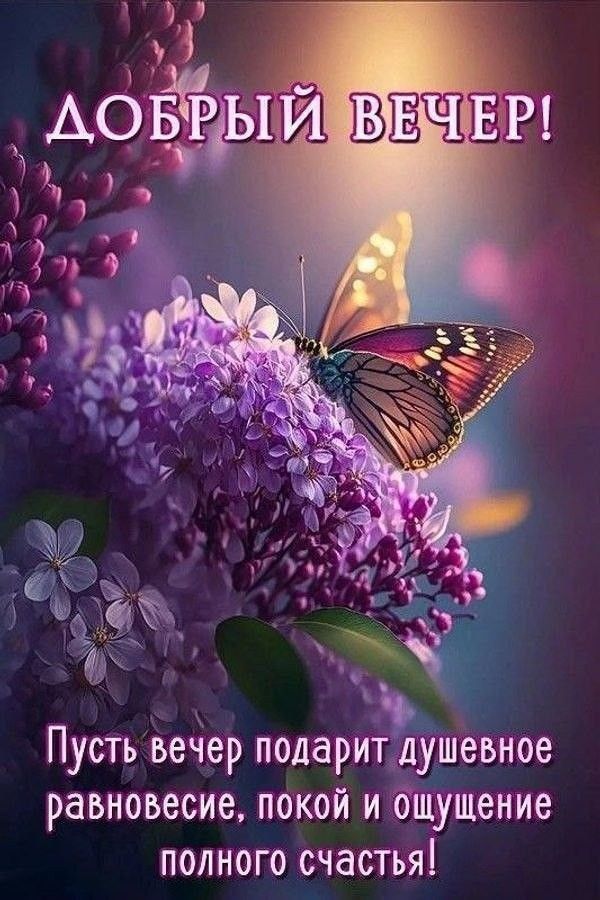 ДОБРЫЙ ВЕЧЕР! Пусть вечер подарит душевное равновесие, покой и ощущение полного счастья!