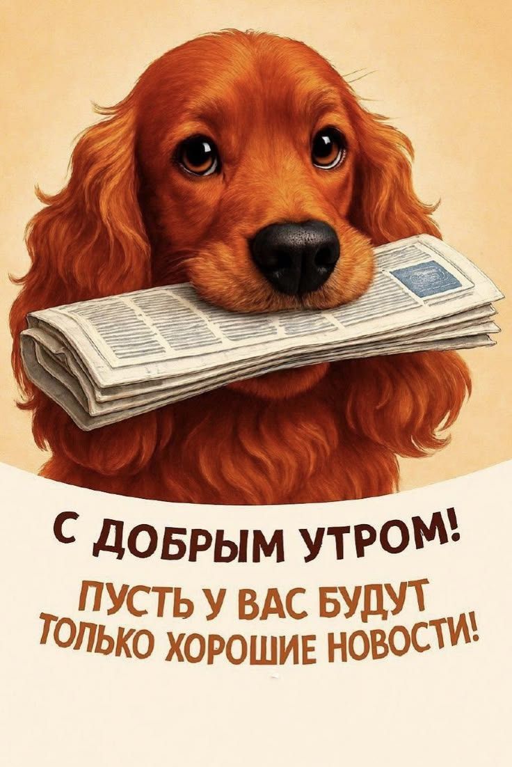 С ДОБРЫМ УТРОМ! ПУСТЬ У ВАС БУДУТ ТОЛЬКО ХОРОШИЕ НОВОСТИ!