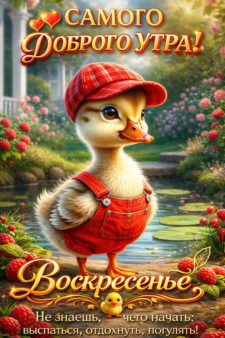 САМОГО ДОБРОГО УТРА! Воскресенье. Не знаешь, чего начать: выспаться, отдохнуть, погулять!