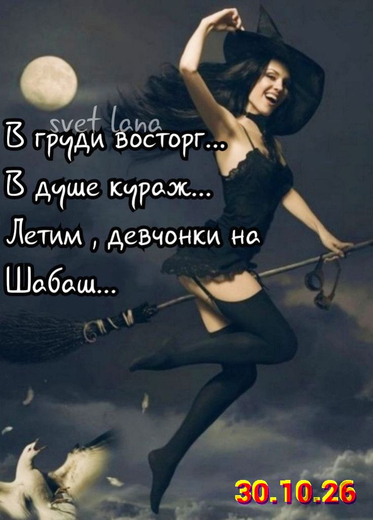 svet lana В груди восторг... В душе кураж... Летим, девчонки на Шабаш... 30.10.26