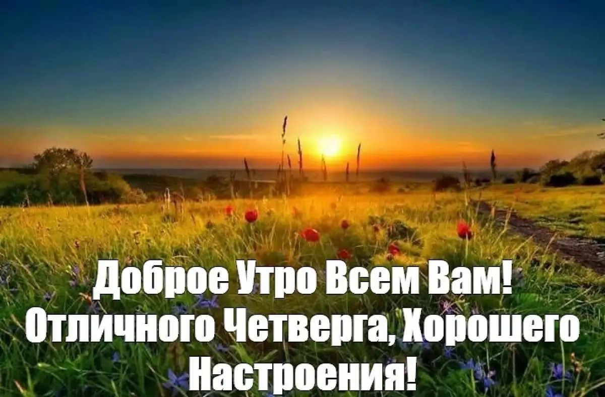 Доброе Утро Всем Вам! Отличного Четверга, Хорошего Настроения!