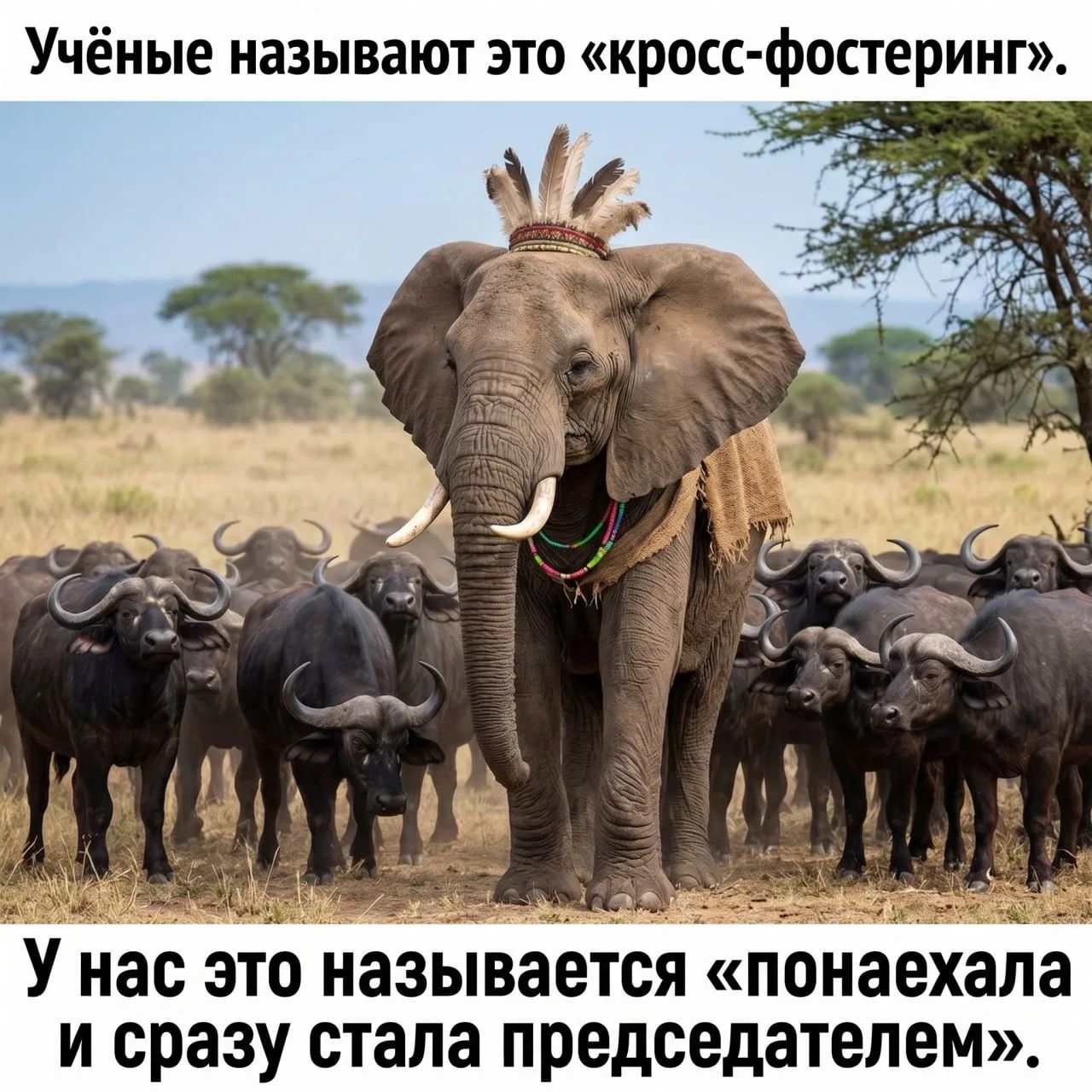 Учёные называют это «кросс-фостеринг». У нас это называется «понаехала и сразу стала председателем».
