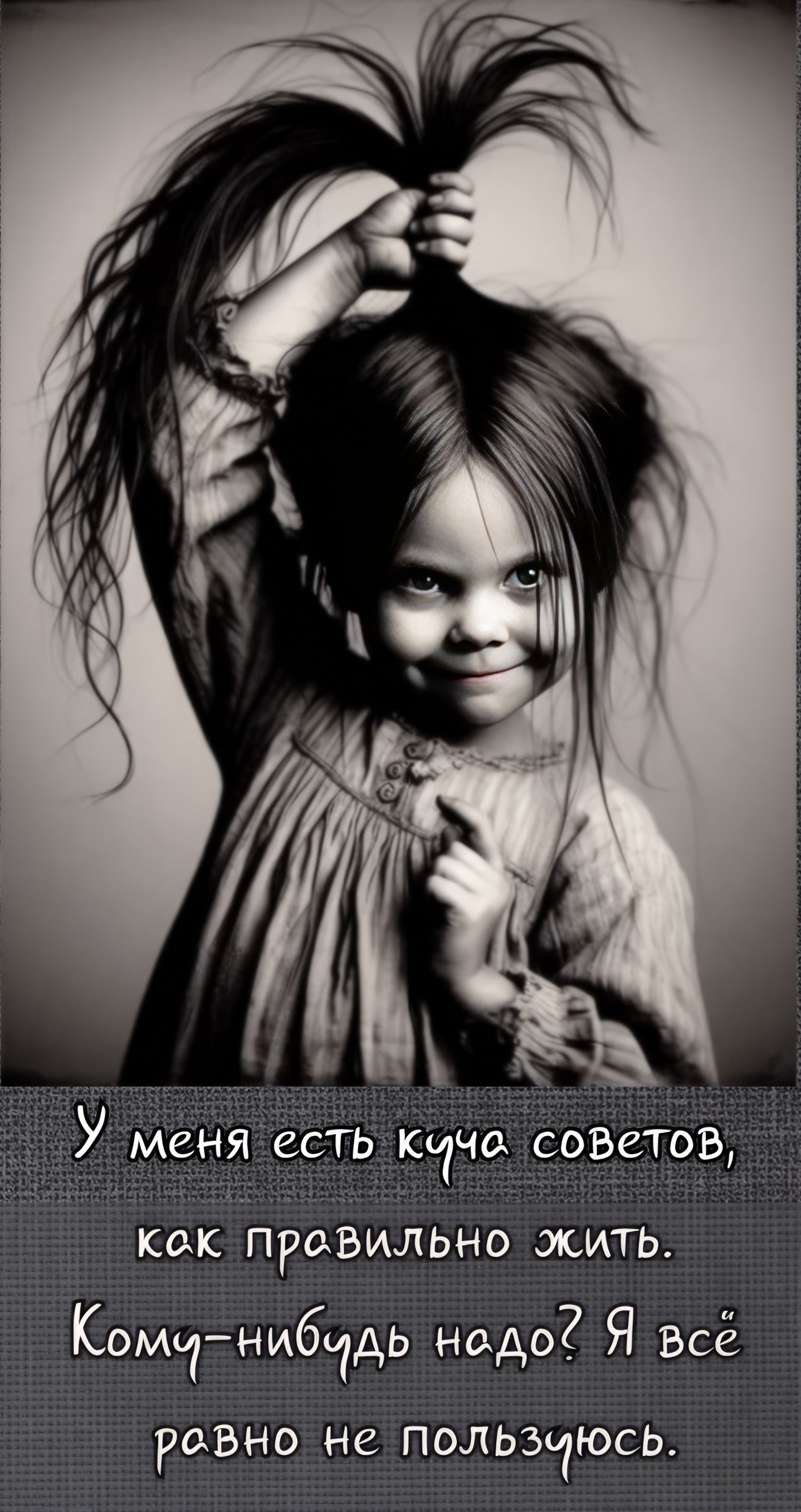 У меня есть куча советов, как правильно жить. Кому-нибудь надо? Я всё равно не пользуюсь.
