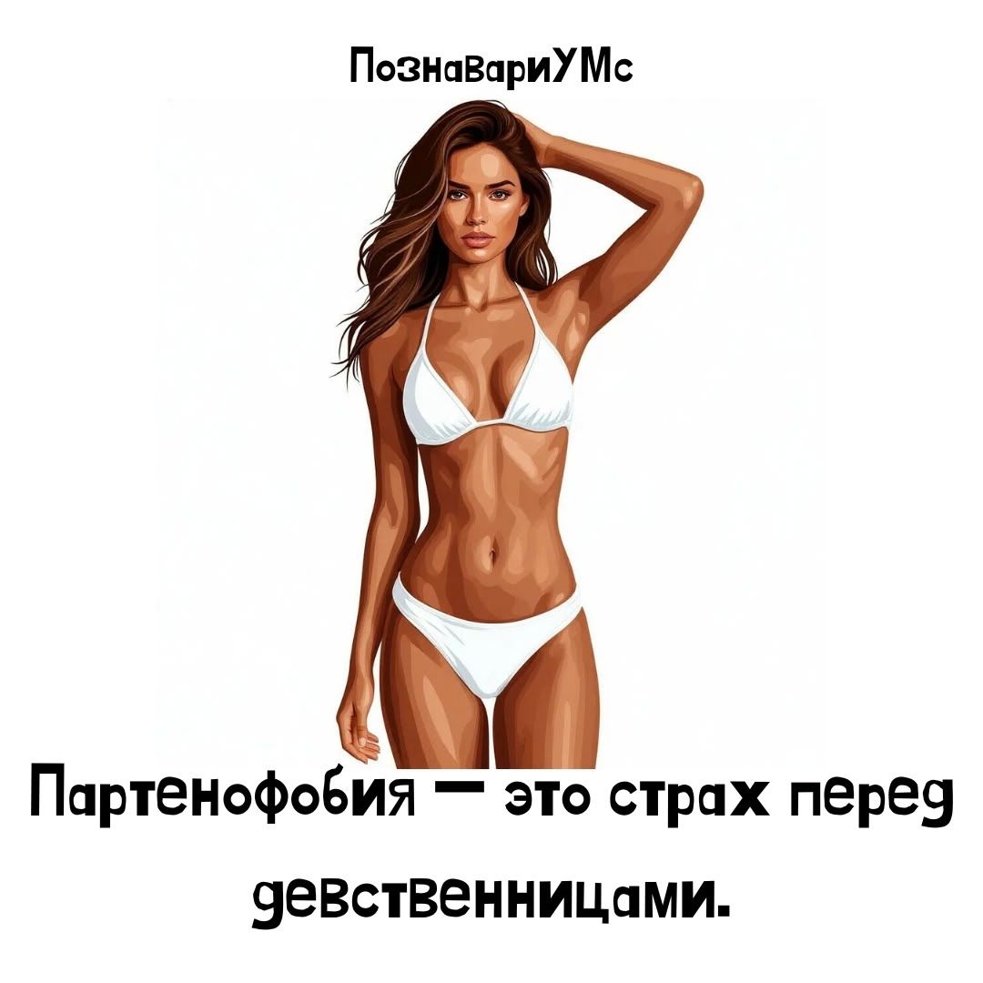 ПознавариУмс Партенофобия — это страх перед девственницами.