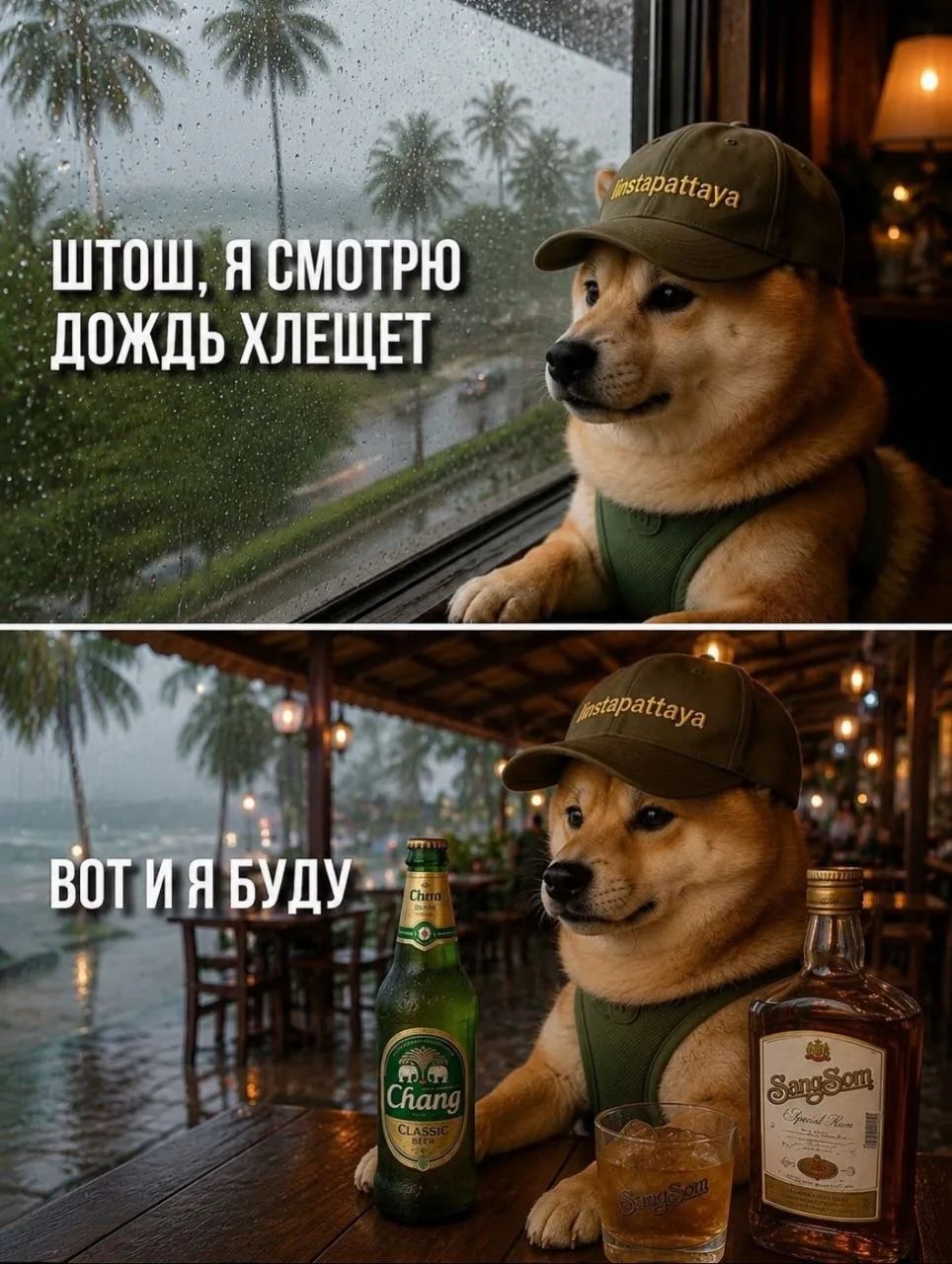 Штош, я смотрю дождь хлещет. Вот и я буду