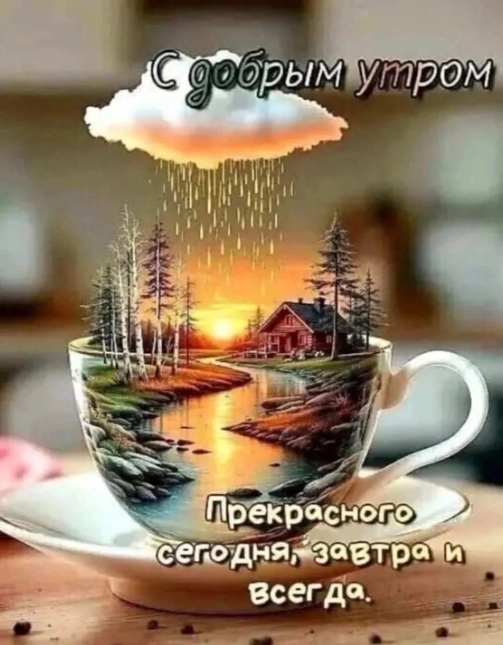 С добрым утром. Прекрасного сегодня, завтра и всегда.