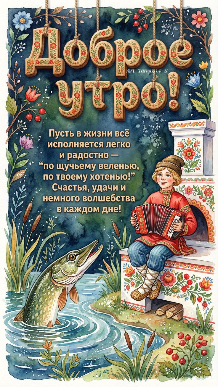 Доброе утро! Пусть в жизни всё исполняется легко и радостно — 