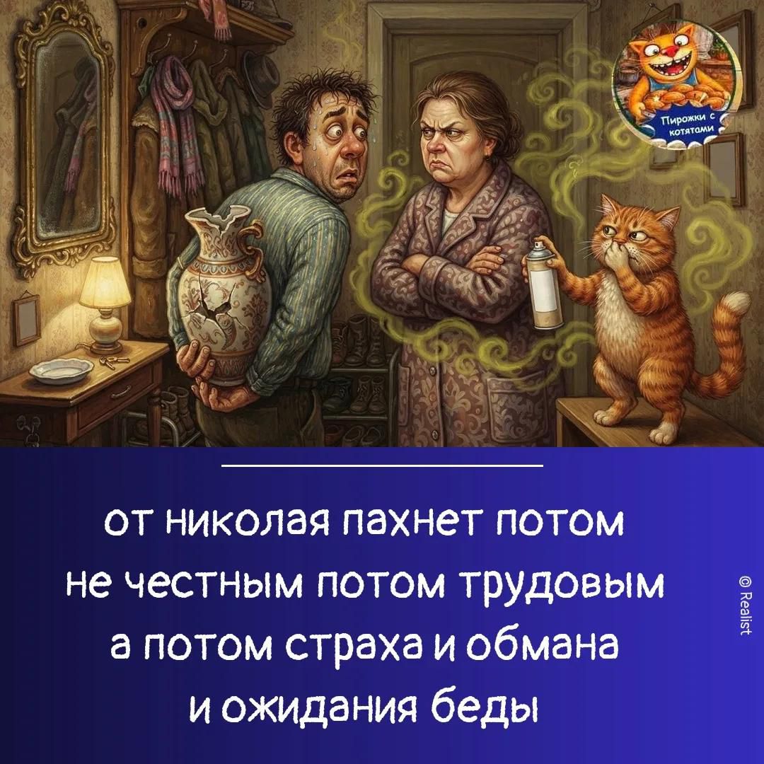 От Николая пахнет потом, не честным потом трудовым, а потом страха и обмана и ожидания беды.