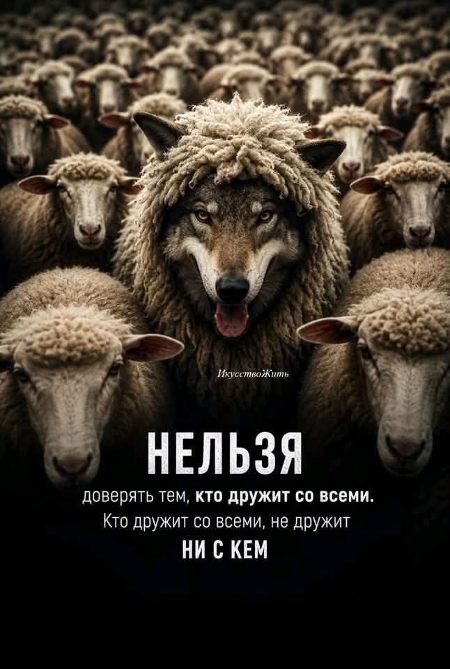 ИскусствоЖить НЕЛЬЗЯ доверять тем, кто дружит со всеми. Кто дружит со всеми, не дружит НИ С КЕМ