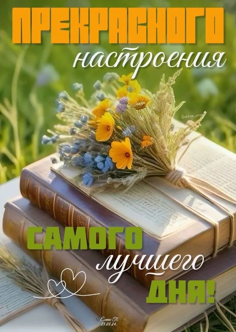 ПРЕКРАСНОГО настроения САМОГО лучшего ДНЯ!