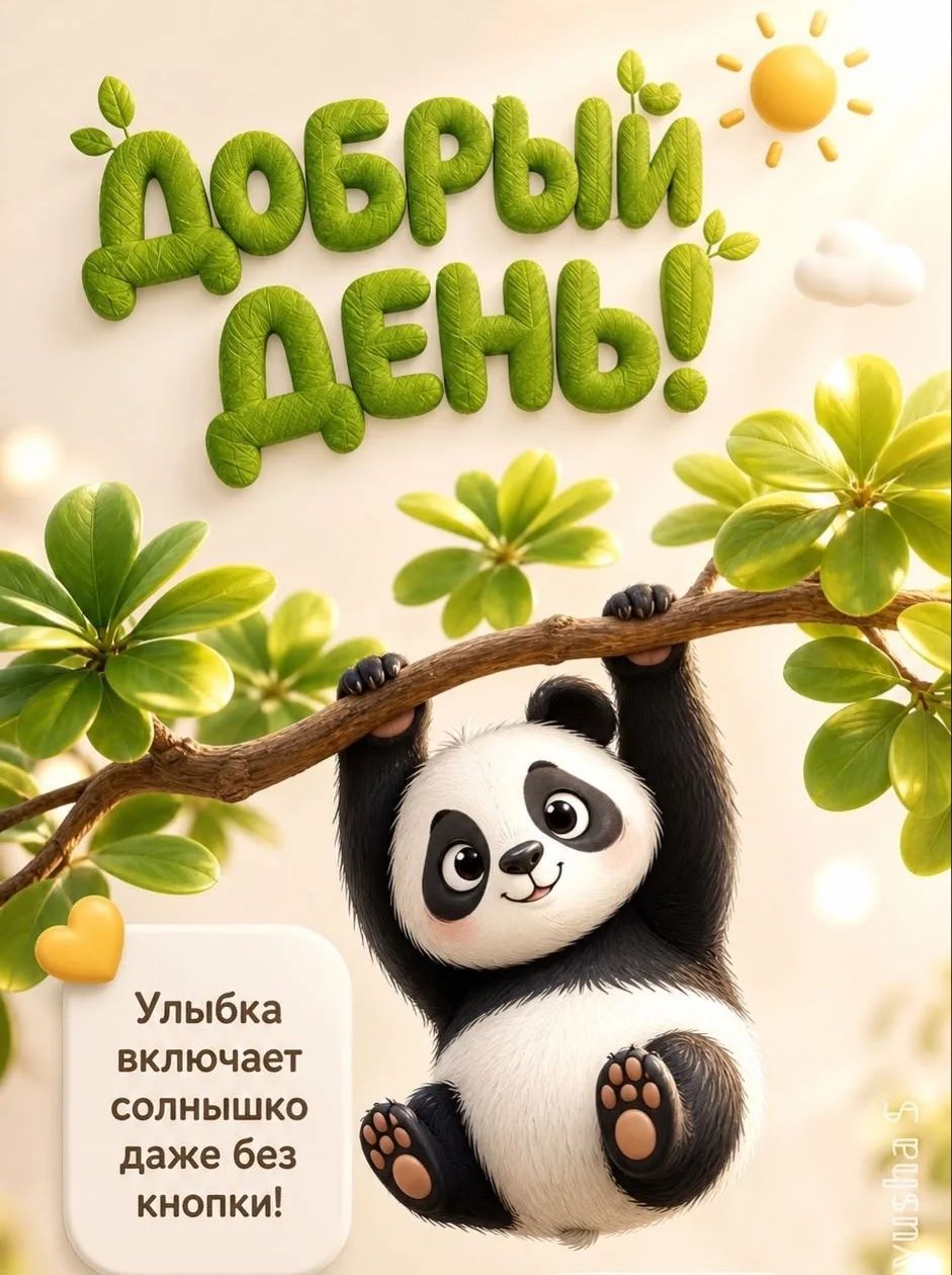 ДОБРЫЙ ДЕНЬ! Улыбка включает солнышко даже без кнопки!