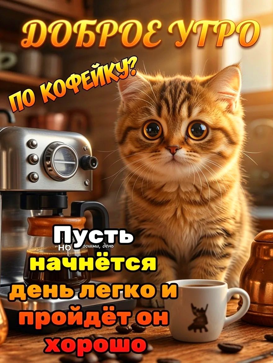 ДОБРОЕ УТРО ПО КОФЕЙКУ? Пусть начнется день легко и пройдет он хорошо