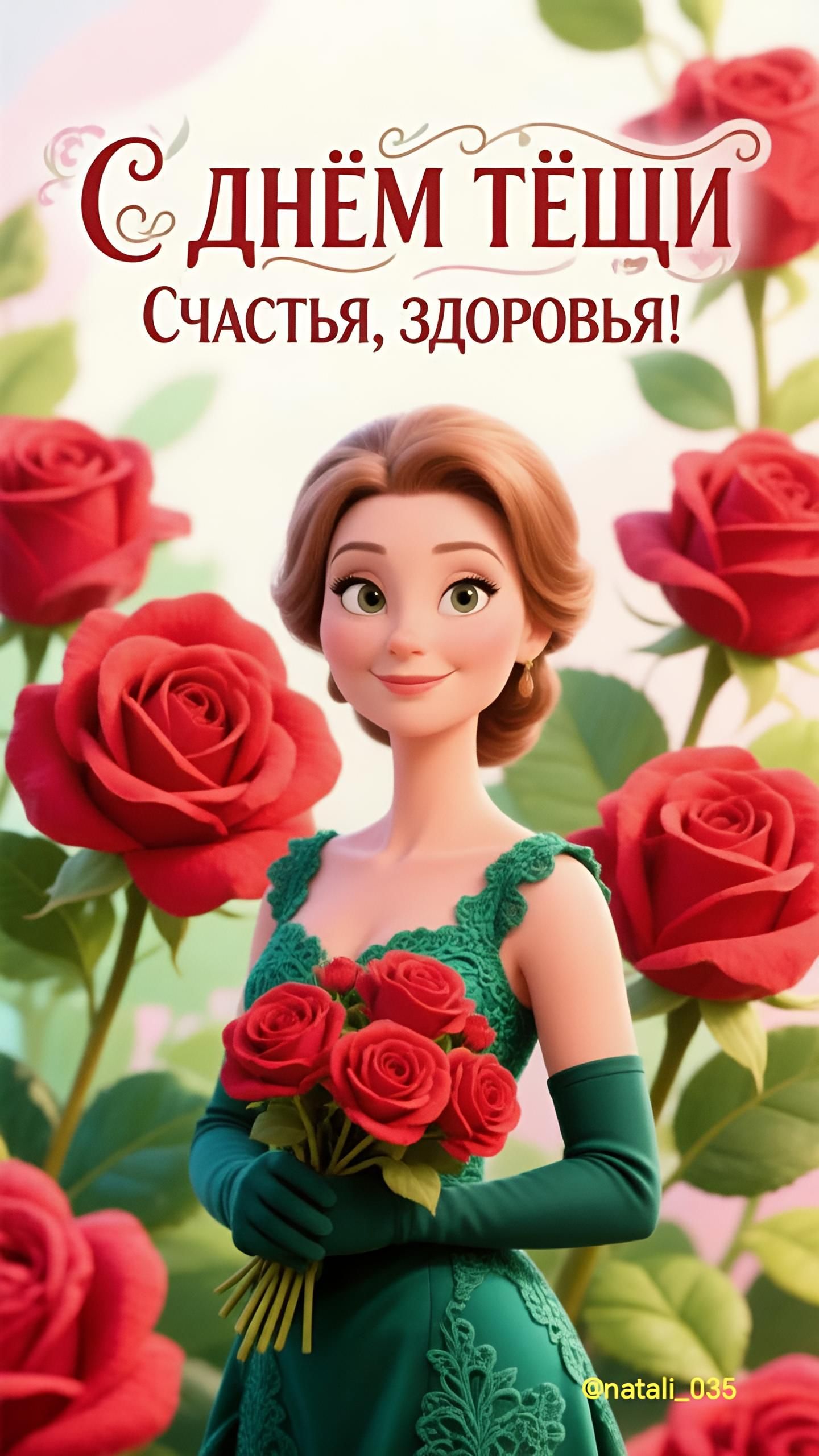 С днем тещи! Счастья, здоровья!