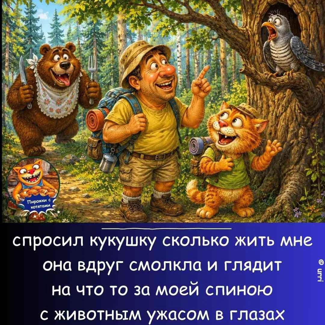 спросил кукушку сколько жить мне она вдруг смолкла и глядит на что то за моей спиною с животным ужасом в глазах