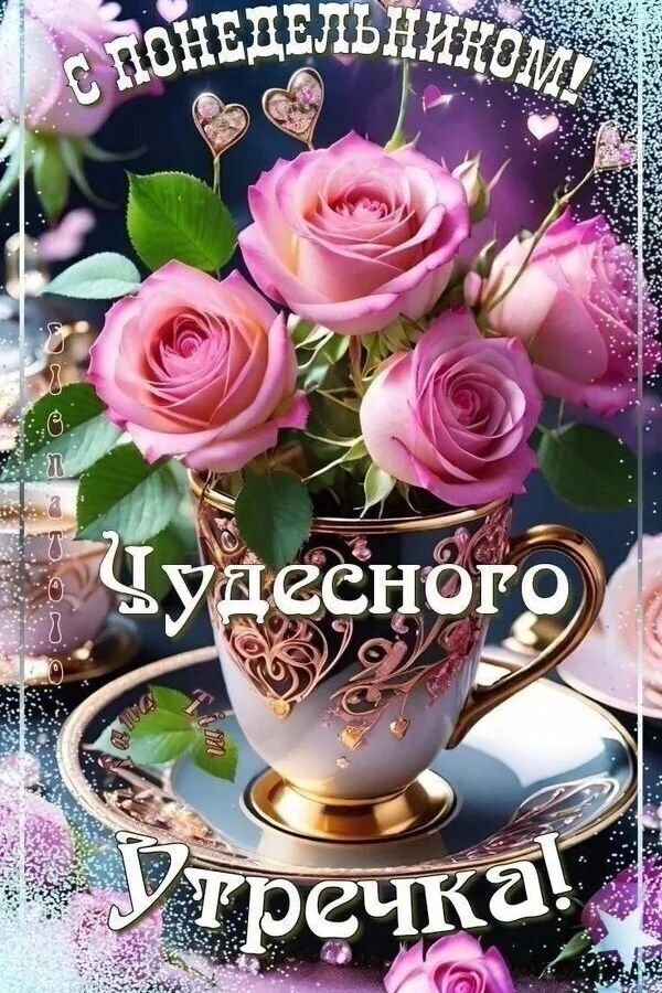 С понедельником! Чудесного Утречка!