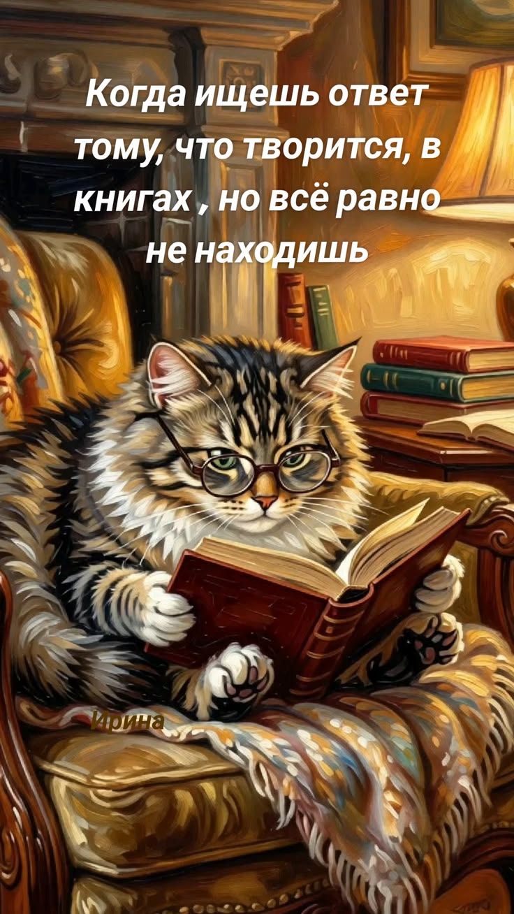 Когда ищешь ответ тому, что творится, в книгах , но всё равно не находишь